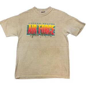 Vintage 90s Single Stitch Mens Large Soffes T-shirt Air Force Base Eglin AFB‎ FL